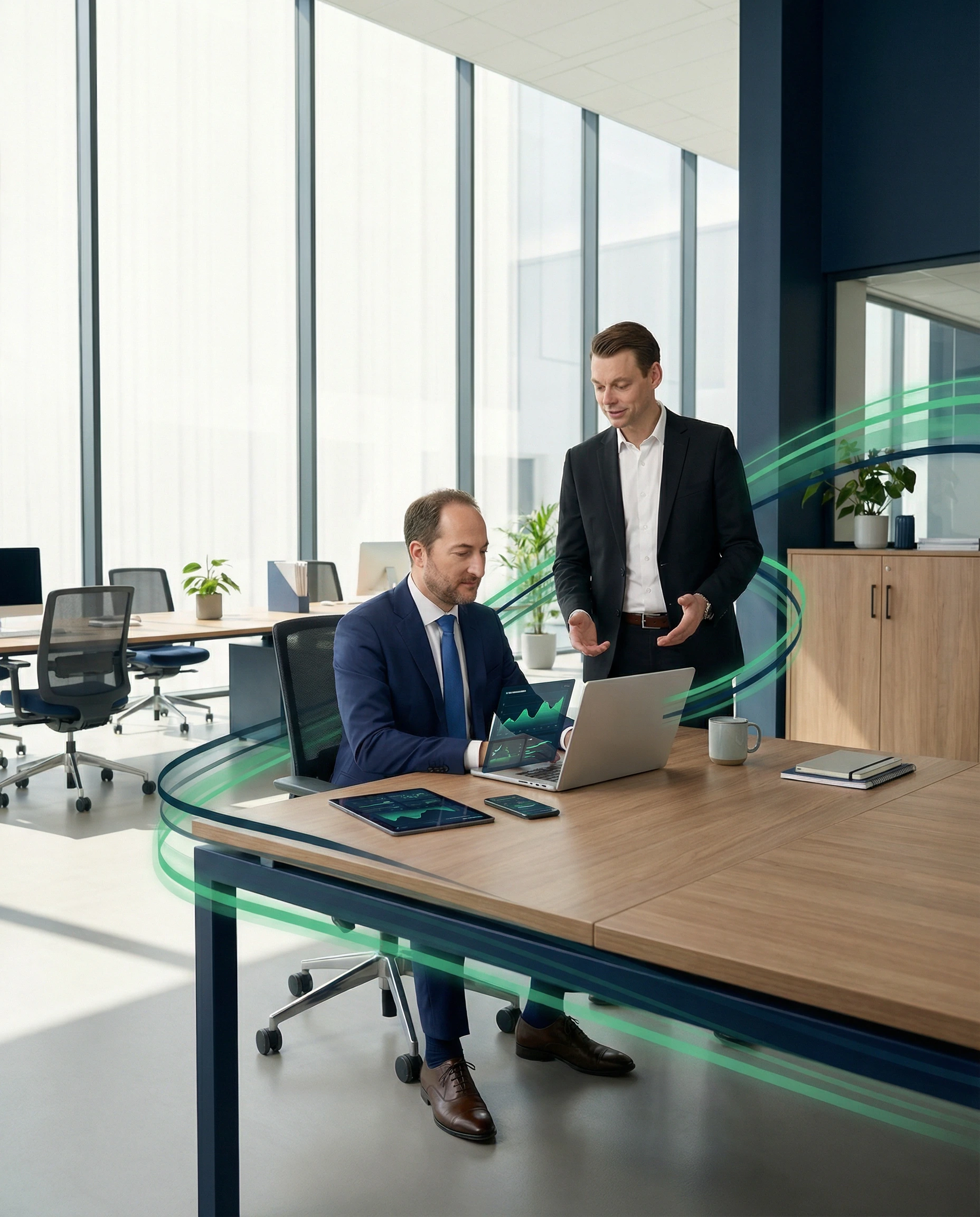 ZZP-er aan het werk met overzicht in de administratie